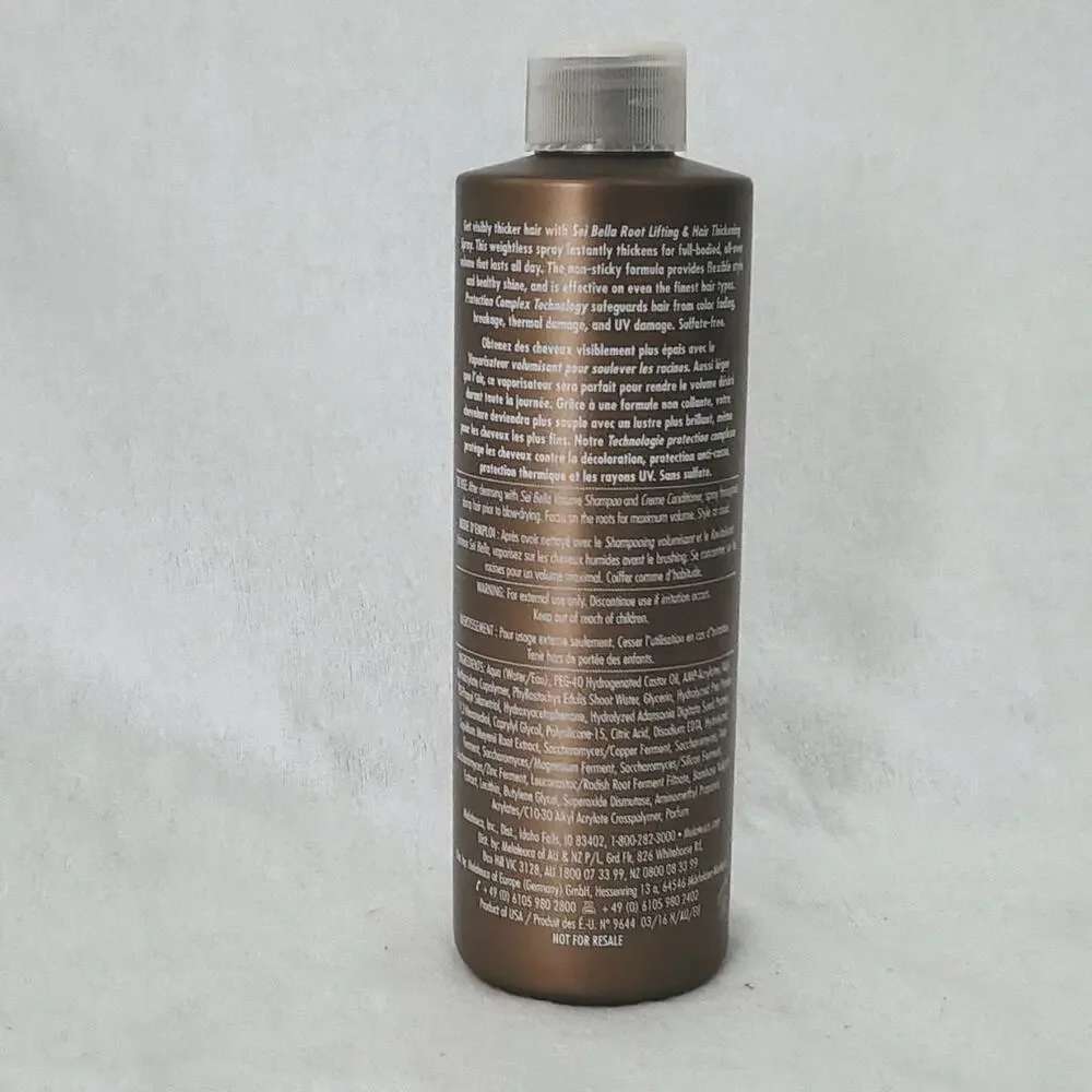 Melaleuca Bella Sei Luxury Daily Treatment Leave in Detangle Smooth Spray 8 Oz
